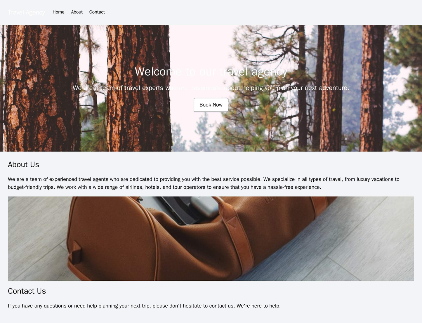 Travel Agency: A visually engaging design with a large, full-width header image representing a destination, followed by Web Template 1751