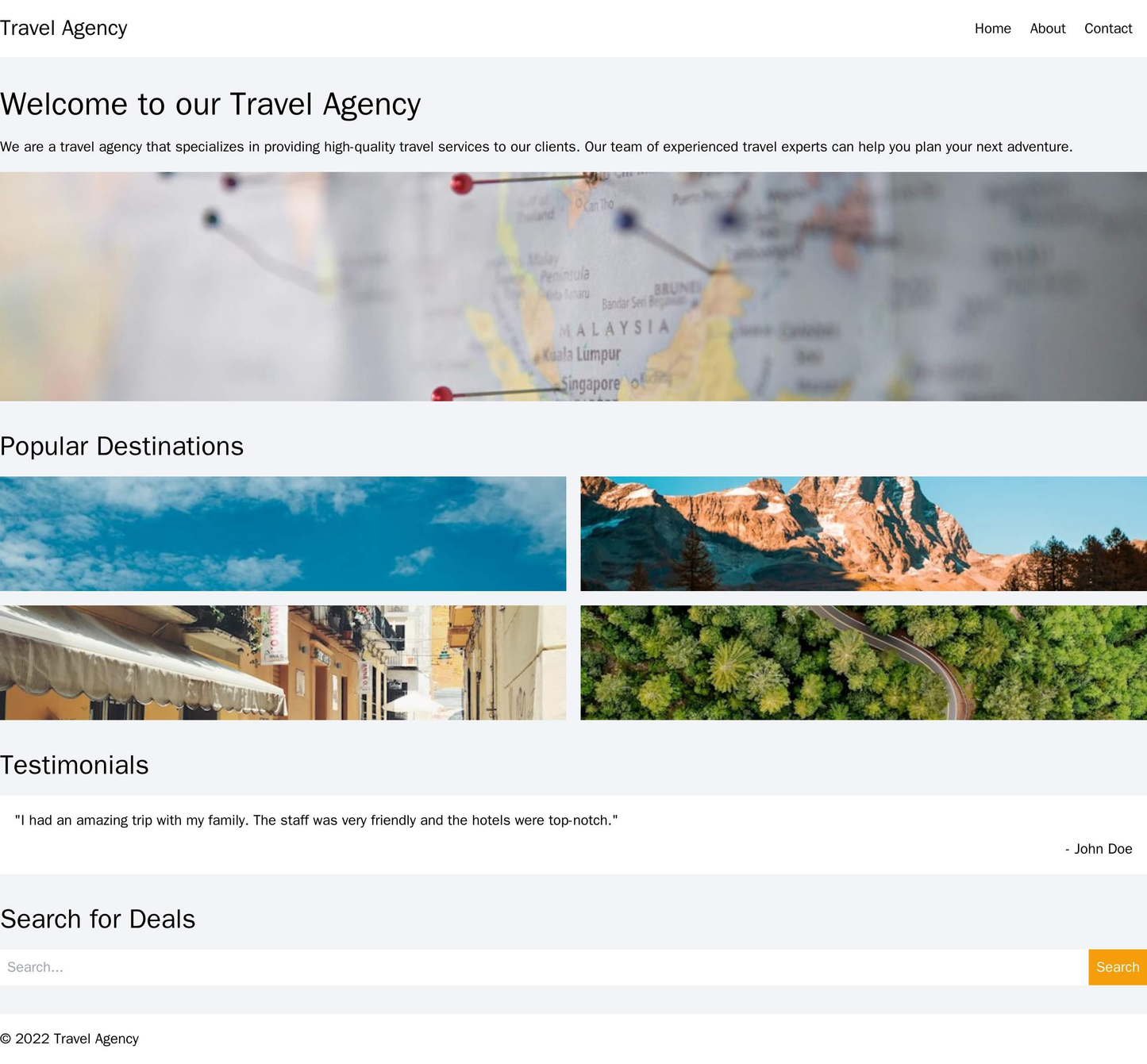 Travel Agency Site: A visually appealing layout featuring large, high-resolution images of popular travel destinations, Web Template 1262