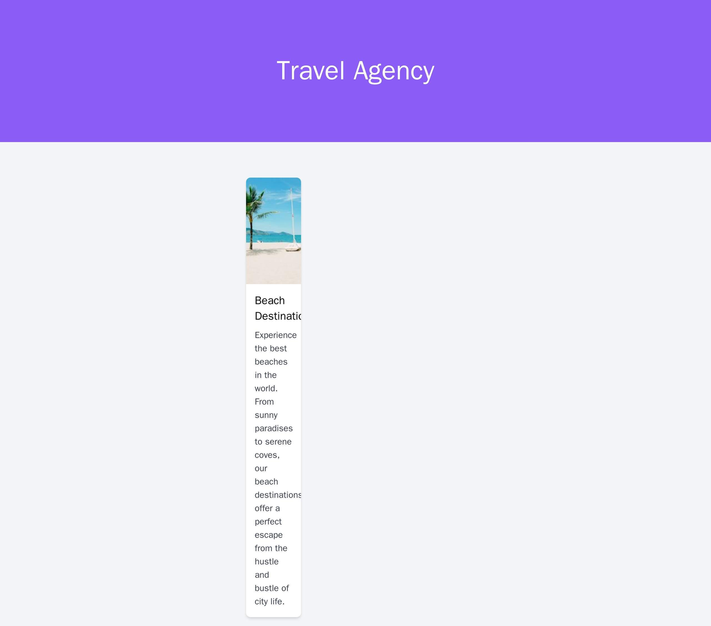 Travel Agency Website: A grid-style layout featuring images of various destinations in equal size, each linking to more Web Template 1935