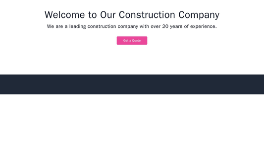 A construction company site featuring a prominent call-to-action (CTA) button at the top, a sliding banner with differen Web Template 2088