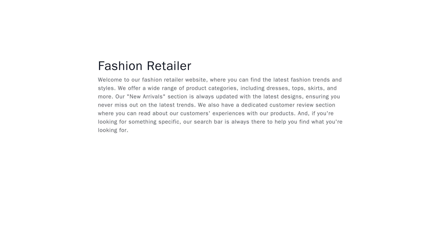 A fashion retailer site with a right sidebar, featuring product categories and a "New Arrivals" section, and a left colu Web Template 3429