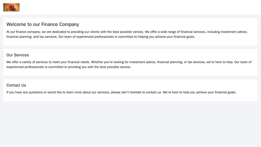 A finance company site with a modern and sleek design, logo in the top left corner, content organized into blocks, muted Web Template 4367