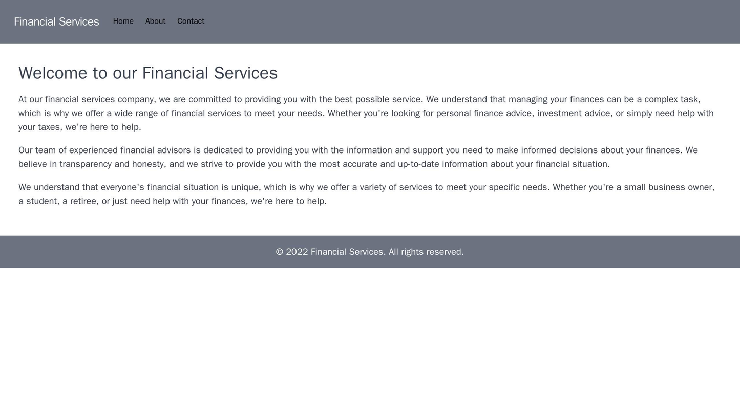 A financial services company site with a minimalist design, a monochromatic color scheme, and a clean, left-aligned layo Web Template 4834