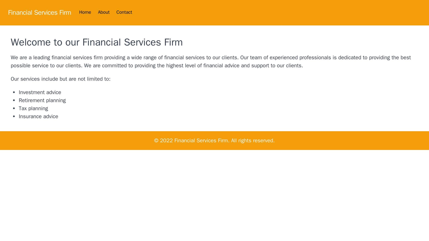 A financial services firm site with a monochrome color palette, a top-centered company logo, and a dynamic, parallax scr Web Template 4308