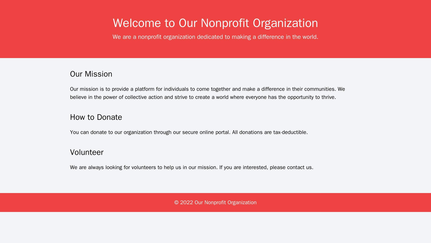 A nonprofit organization site with a bottom-aligned sliding banner showcasing recent mission achievements and future ini Web Template 3779