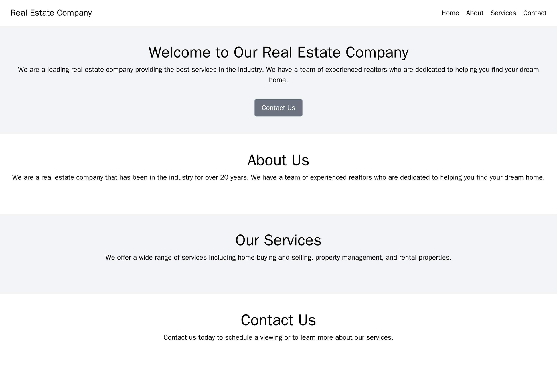 A real estate company site featuring a bottom navigation bar, providing easy access to various sections of the site. The Web Template 3947