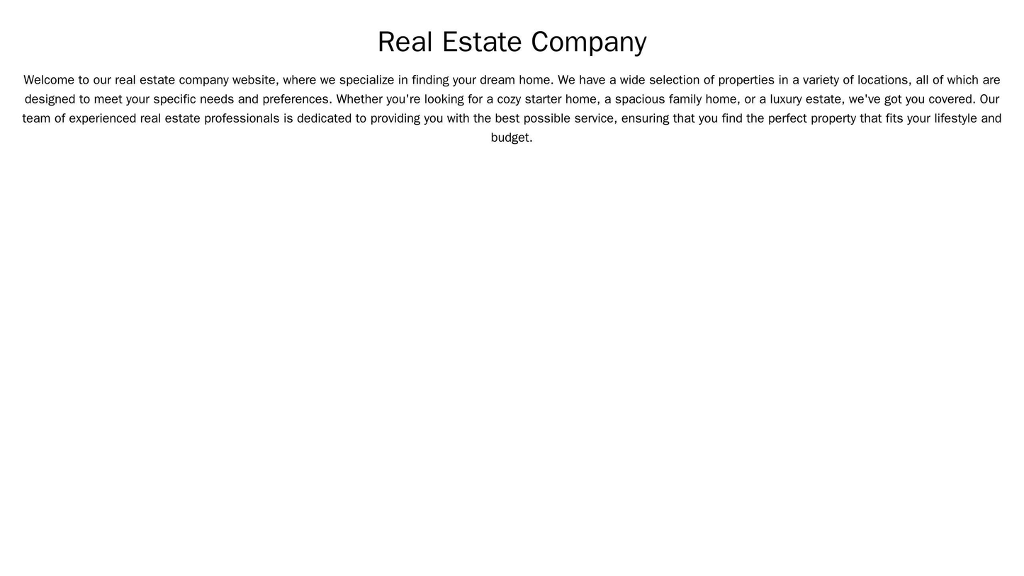 A real estate company site with a grid layout, displaying properties in a square format, and a right sidebar with filter Web Template 3432