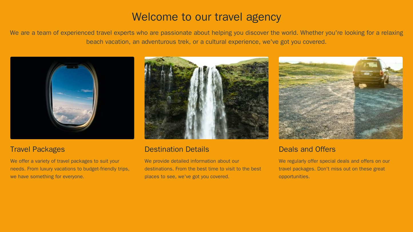 A travel agency site with a diagonal layout, featuring a prominent call-to-action banner at the top right corner, a left Web Template 3430