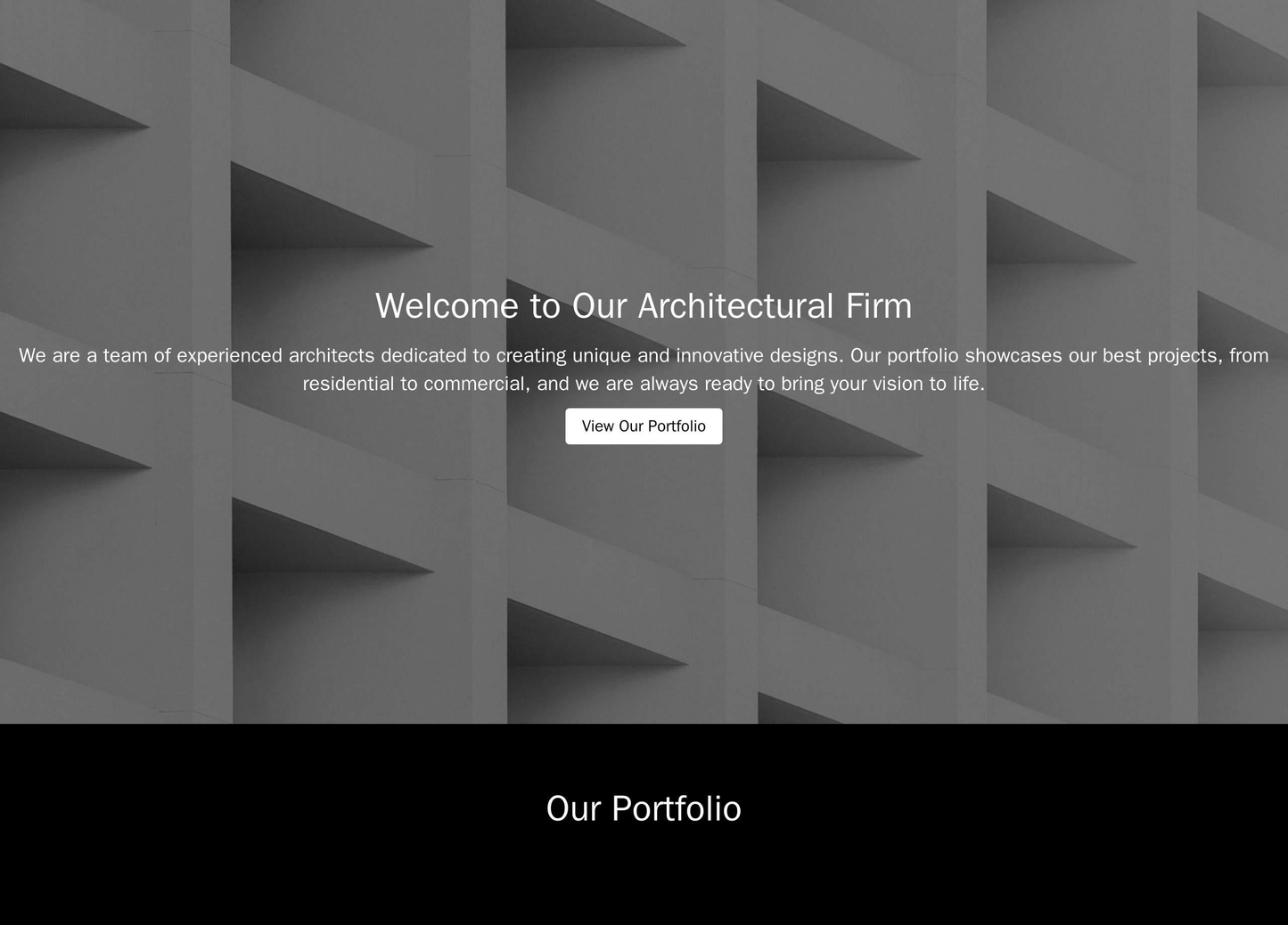 Architectural Firm: A portfolio-style website showcasing their best projects. A large image of one of their designs as a Web Template 3966