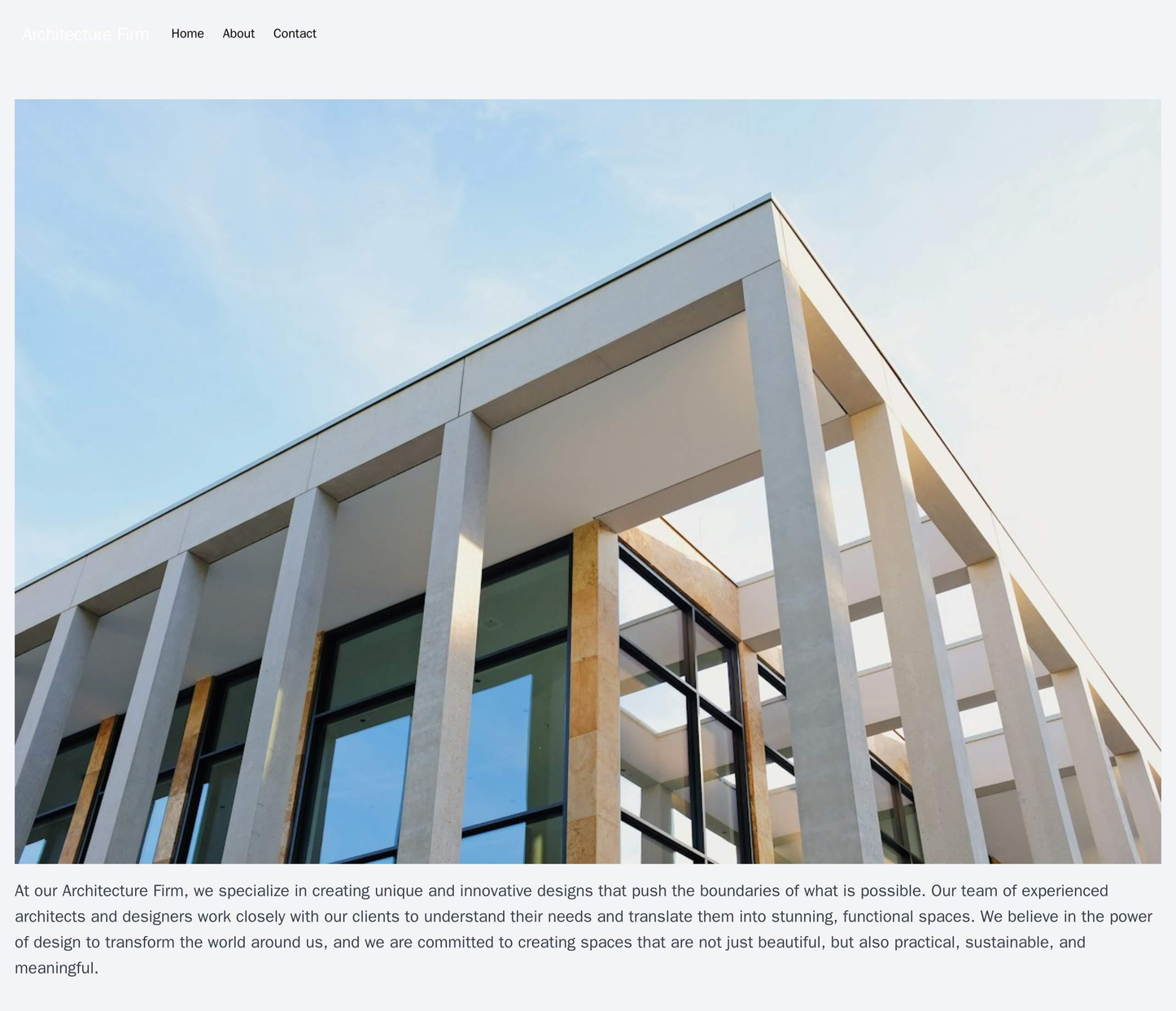 Architecture Firm: A minimalist, grid-based layout featuring a striking, unique image of an architectural masterpiece on Web Template 2325