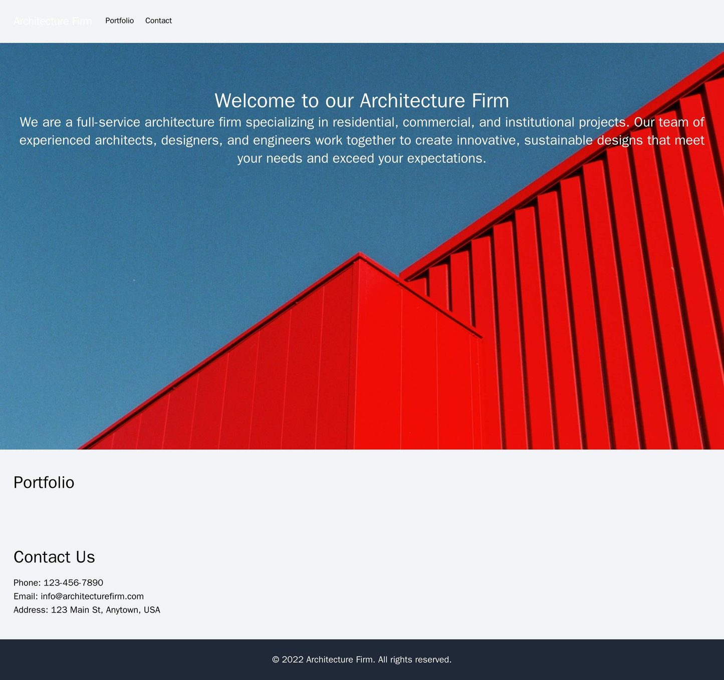 Architecture Firm: A modern and sleek design featuring a full-width background image of an architectural project, a left Web Template 3480