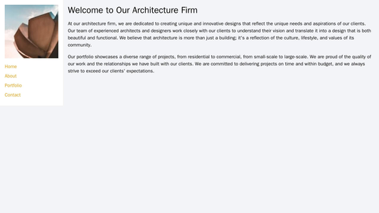 Architecture Firm: A clean and minimalist design with a full-screen background image, a centered logo, and a vertical na Web Template 3567