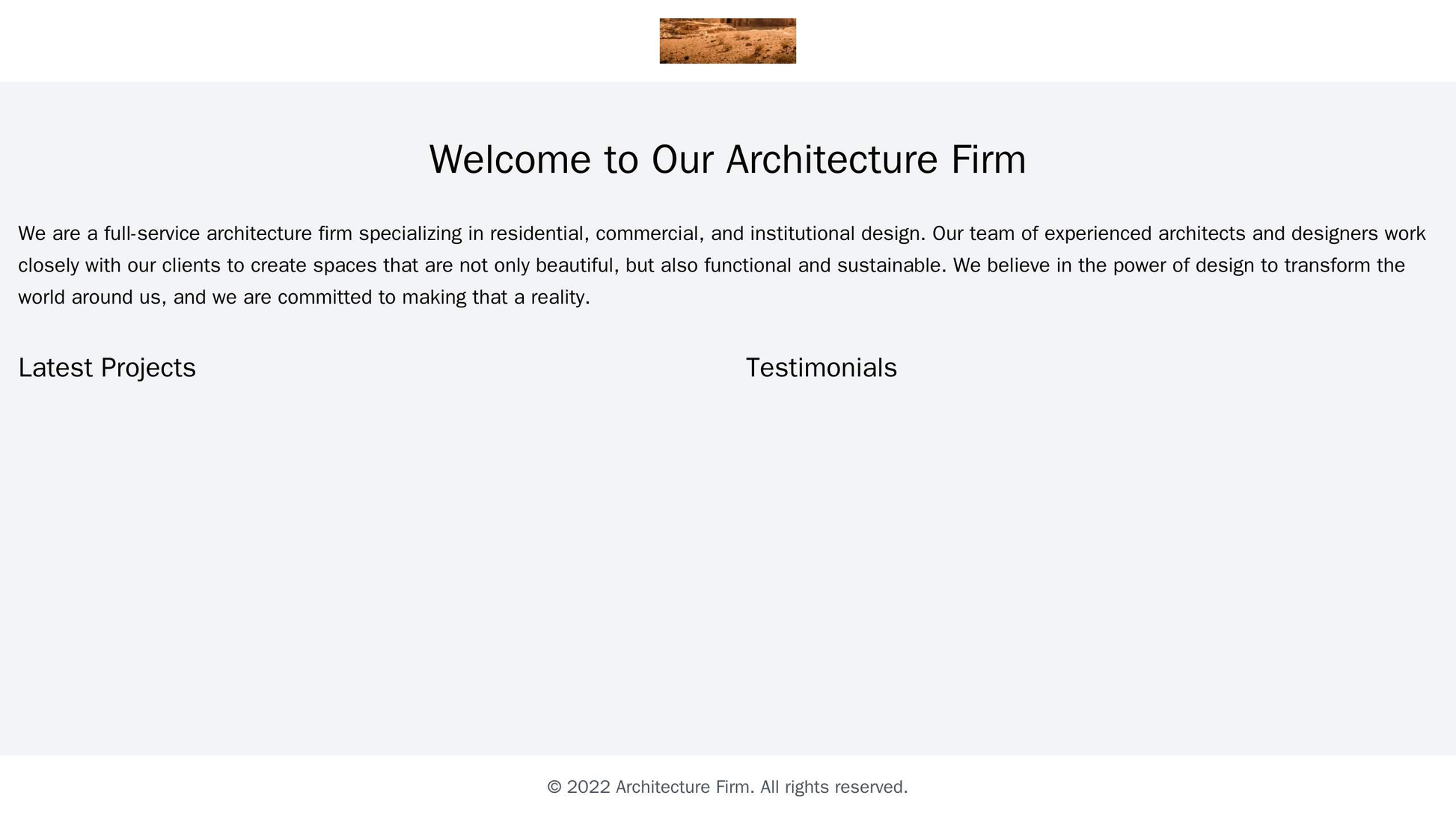 Architecture Firm: A minimalistic design with a full-width image of a building project as the background, a clean white  Web Template 3595