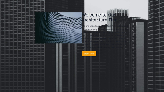 Architecture Firm Site: A clean, elegant design featuring an impressive, full-screen image of an architectural marvel, a Web Template 4737