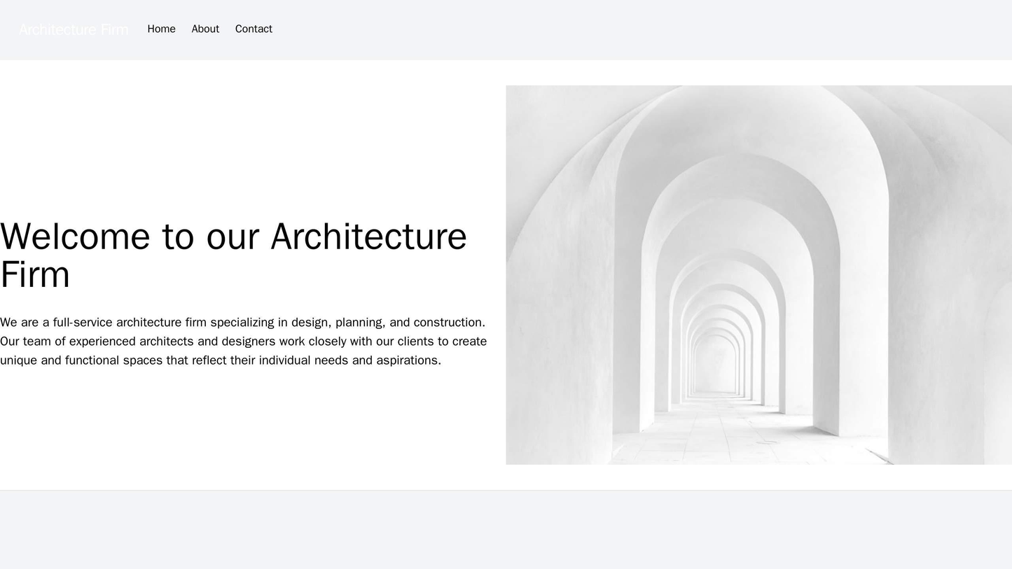 Architecture Firm Website: A minimalist design with a full-screen hero image showcasing a architectural masterpiece. Tex Web Template 4681