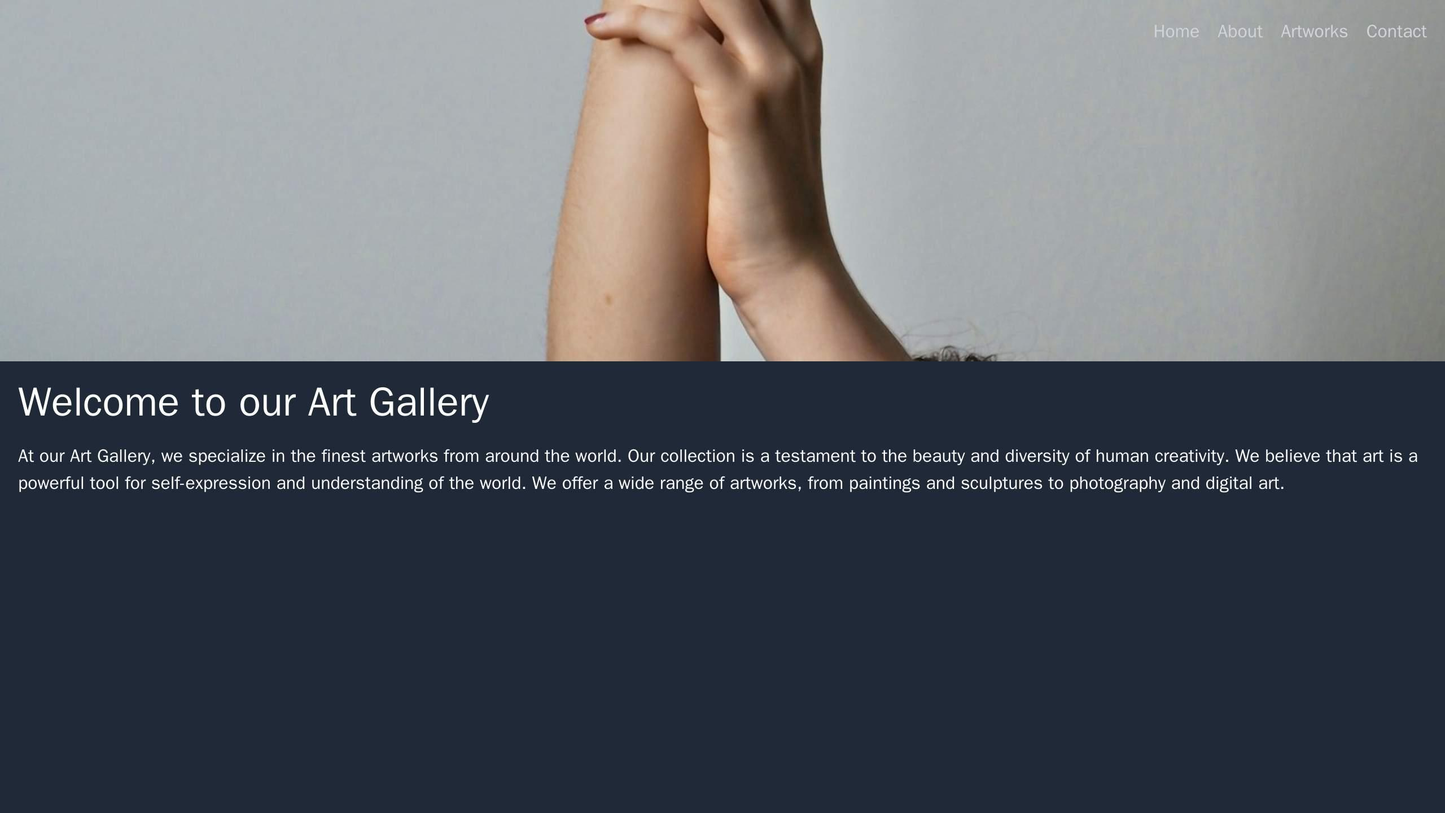 Art Gallery: A sleek and sophisticated design with a full-width header image and a menu located at the top right. The si Web Template 4050