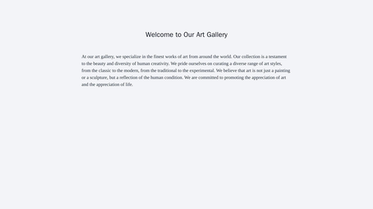 Art Gallery: A captivating design with a full-width, high-resolution image gallery that extends beyond the standard view Web Template 4283