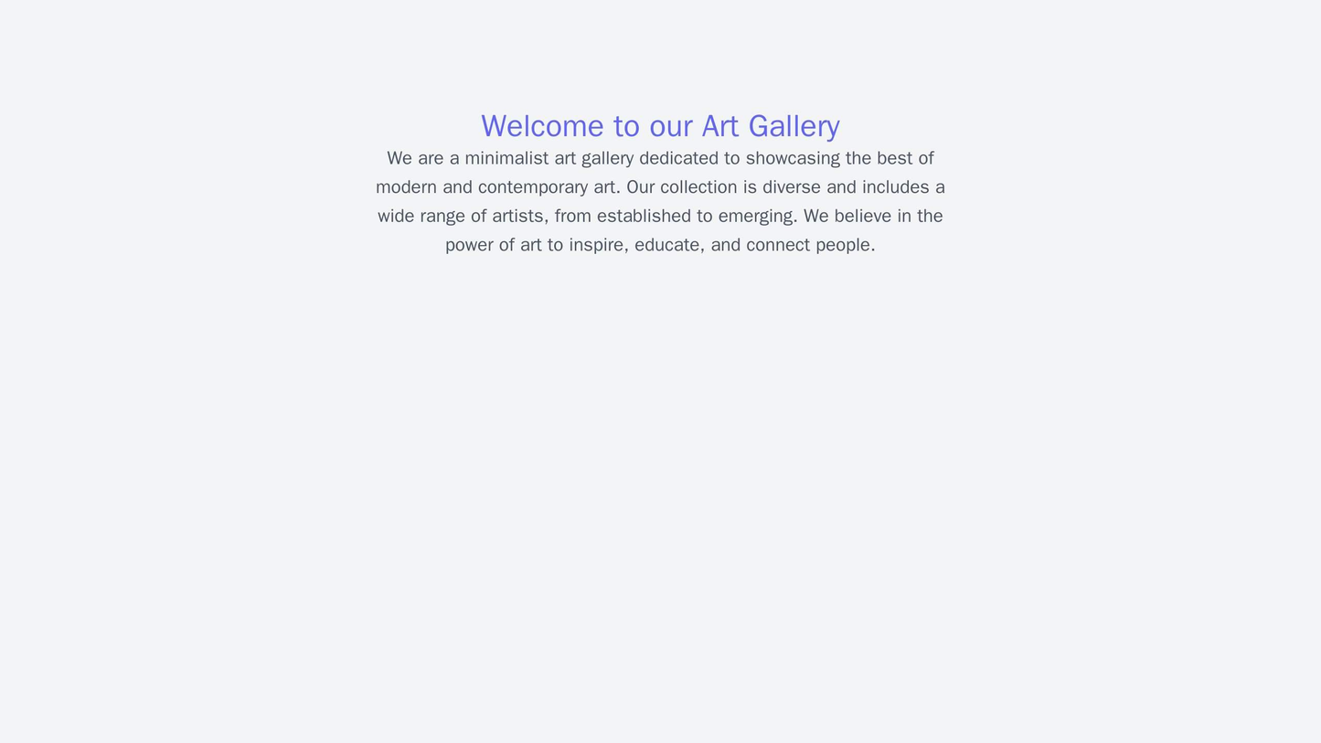 Art Gallery: A minimalist design with a large, centered image of a painting or sculpture. The main menu is located at th Web Template 4520