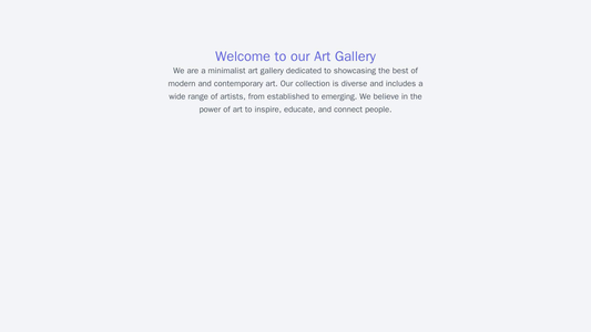 Art Gallery: A minimalist design with a large, centered image of a painting or sculpture. The main menu is located at th Web Template 4520