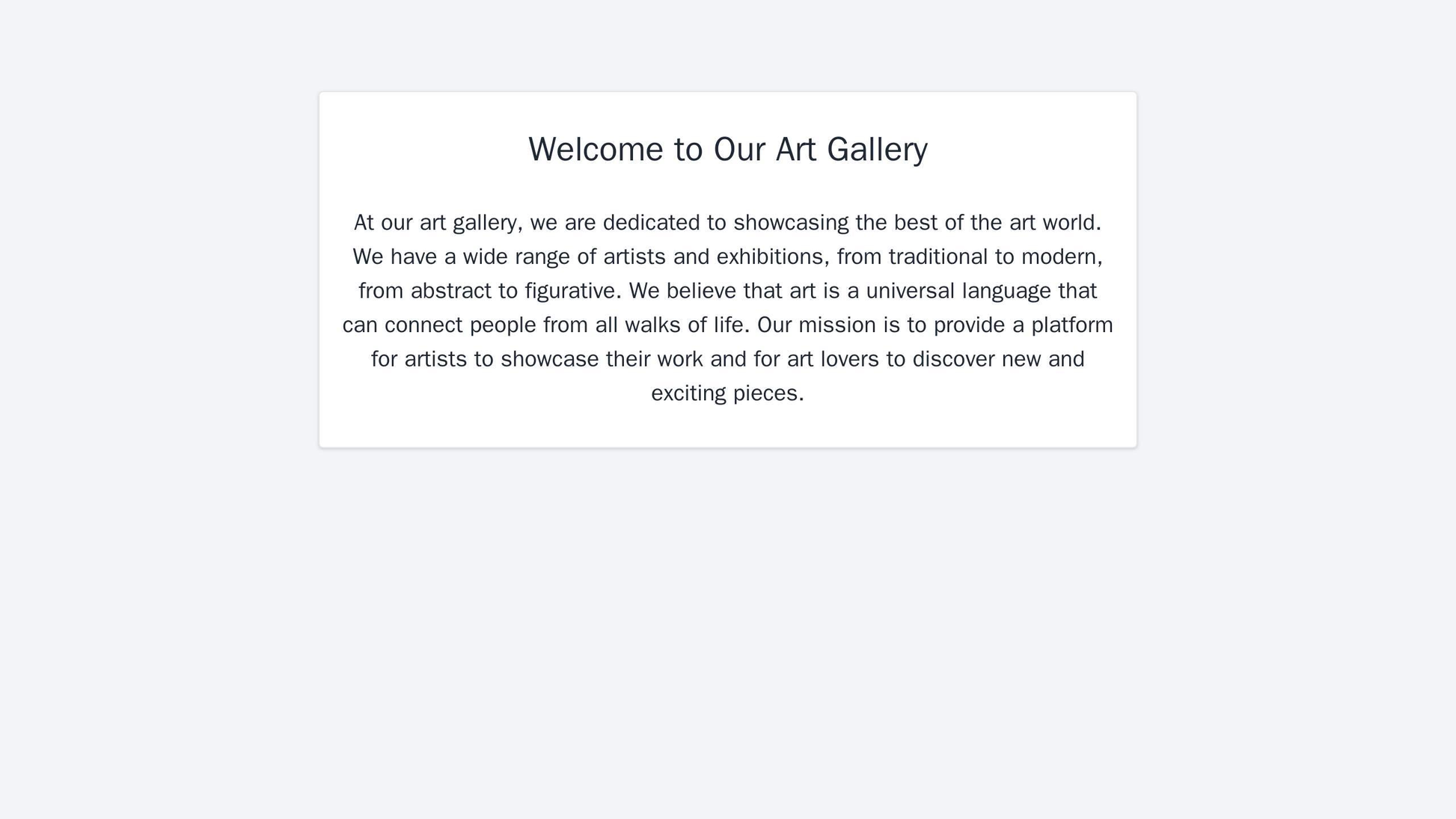 Art Gallery: A visually striking and sophisticated design with a full-screen hero image rotating between artwork, a side Web Template 4594