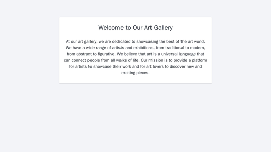 Art Gallery: A visually striking and sophisticated design with a full-screen hero image rotating between artwork, a side Web Template 4594