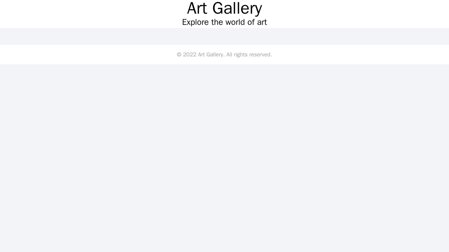 Art Gallery Site: A visually captivating layout that allows users to explore the gallerys art pieces in a fluid and imme Web Template 4709