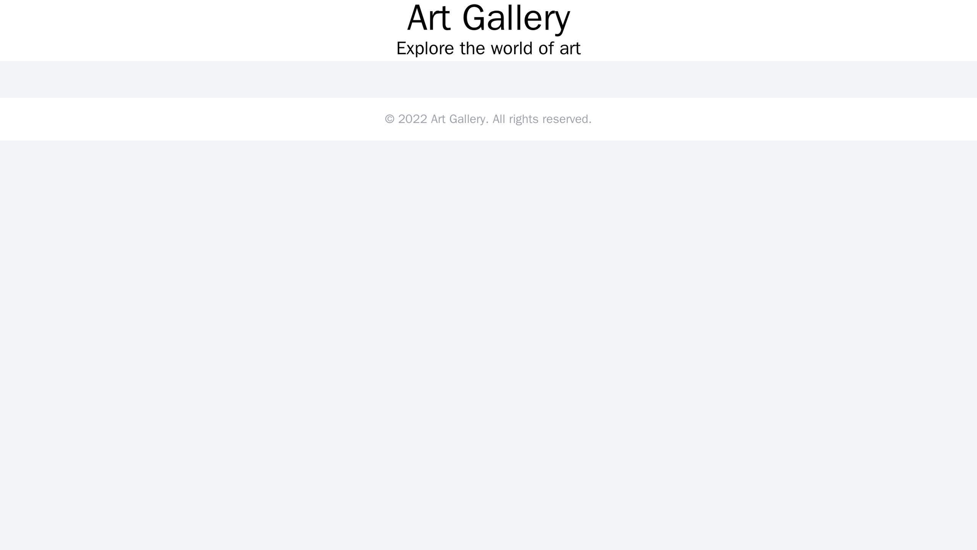 Art Gallery Site: A visually captivating layout that allows users to explore the gallerys art pieces in a fluid and imme Web Template 4709