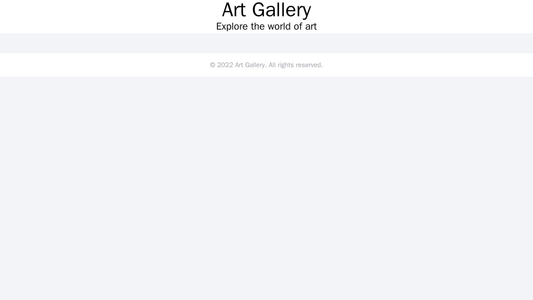 Art Gallery Site: A visually captivating layout that allows users to explore the gallerys art pieces in a fluid and imme Web Template 4709