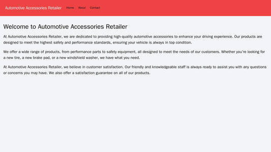 Automotive Accessories Retailer: A bold design with a high-contrast color scheme, featuring a centrally positioned logo  Web Template 2152
