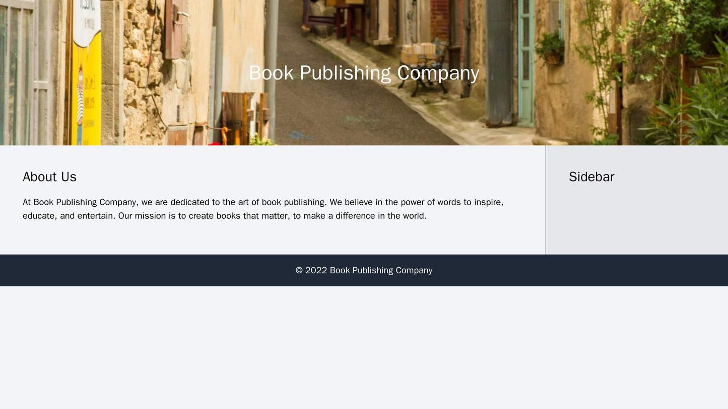 Book Publishing Company Site: A design with a background image of stacks of books and a central, large-font title, with  Web Template 2168