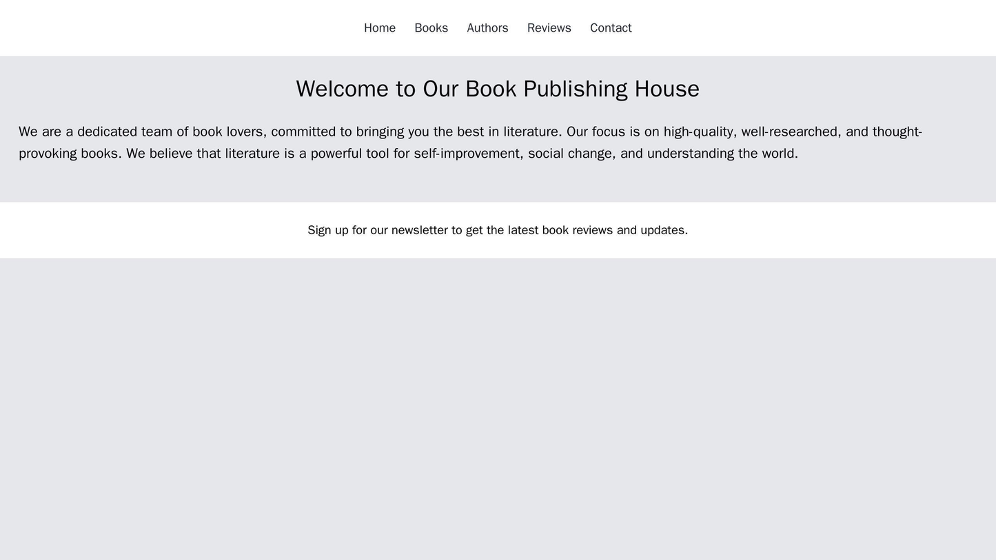 Book Publishing House: A sophisticated and elegant design with a horizontal menu, a centered logo, a right sidebar for f Web Template 4501