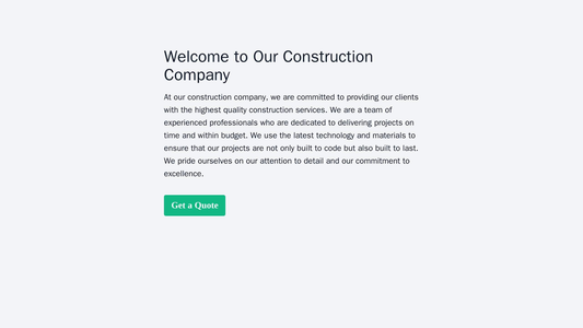 Construction Company: A dynamic design with a video background, a large call-to-action button, and a left sidebar where  Web Template 4788