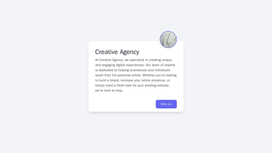 Creative Agency: A unique website layout with a diagonal split design to showcase their work. A prominent call-to-action Web Template 2417