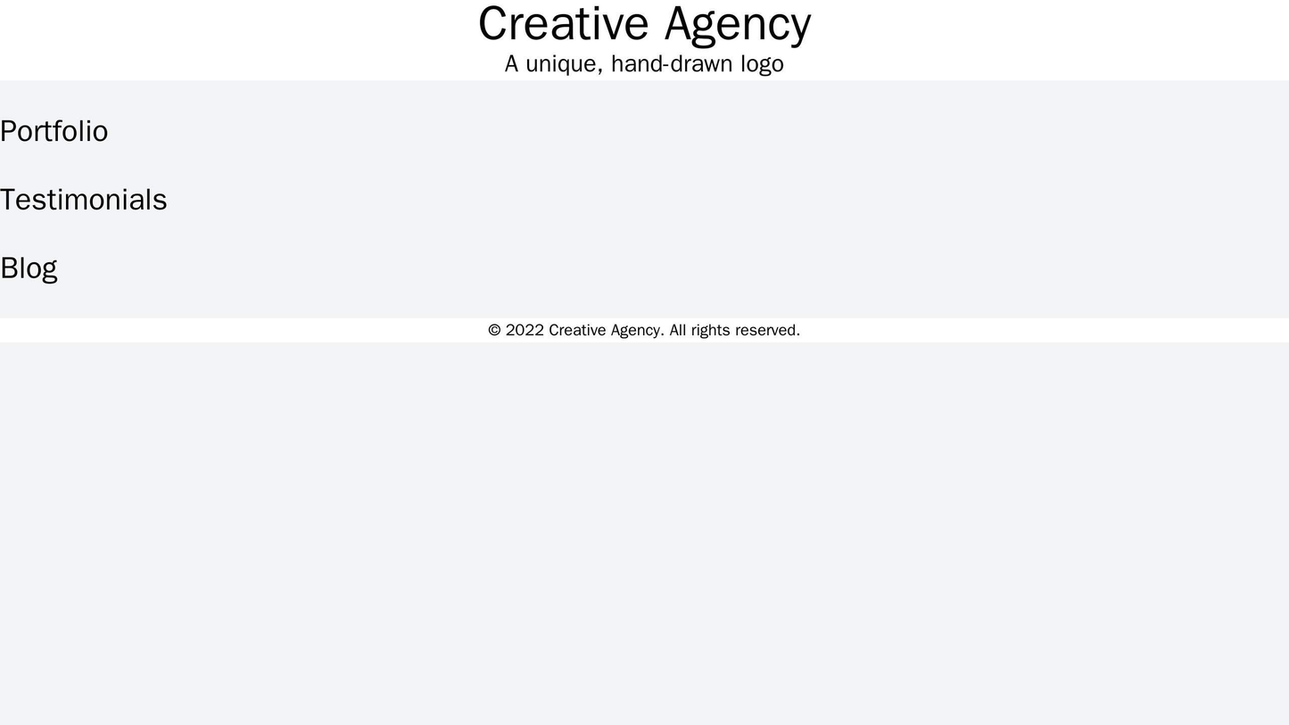 Creative Agency: A design with a unique, hand-drawn logo placed in the center. The site features a colorful, eclectic la Web Template 3963