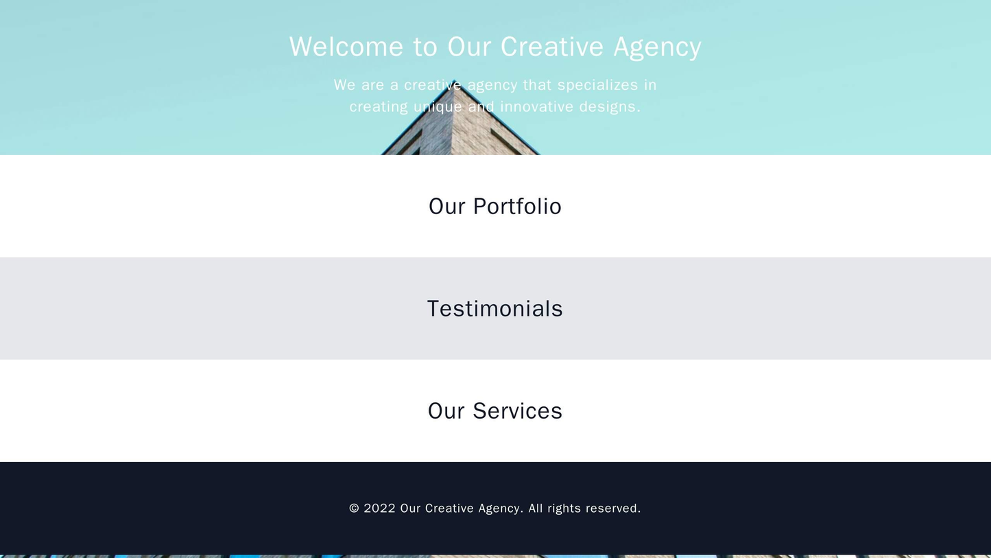 Creative Agency Website: A multi-column layout with sections displaying portfolio samples, testimonials, and services of Web Template 4095