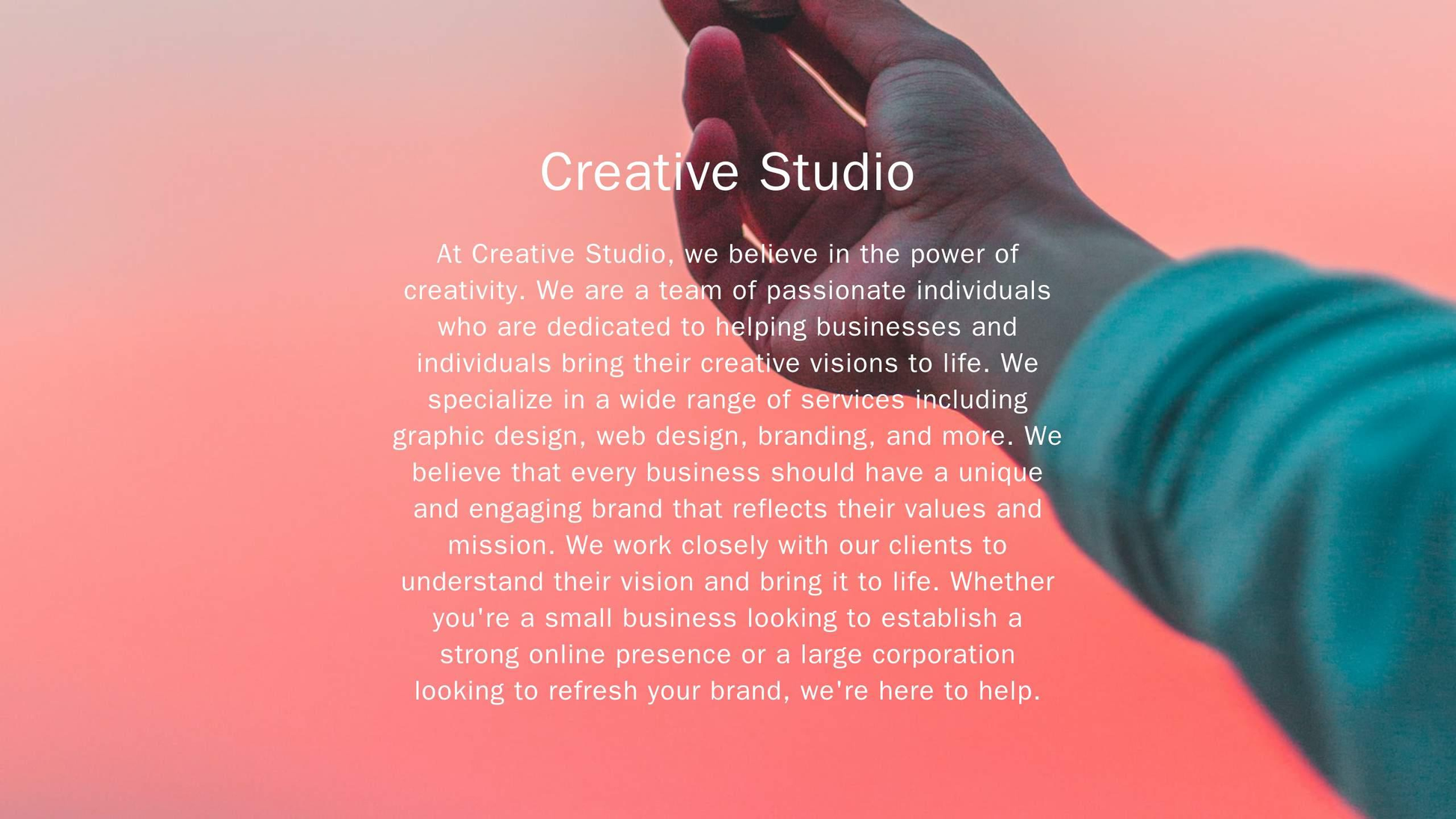 Creative Studio: A highly visual site with large, unique illustrations on the homepage, a playful typeface, and a center Web Template 2117