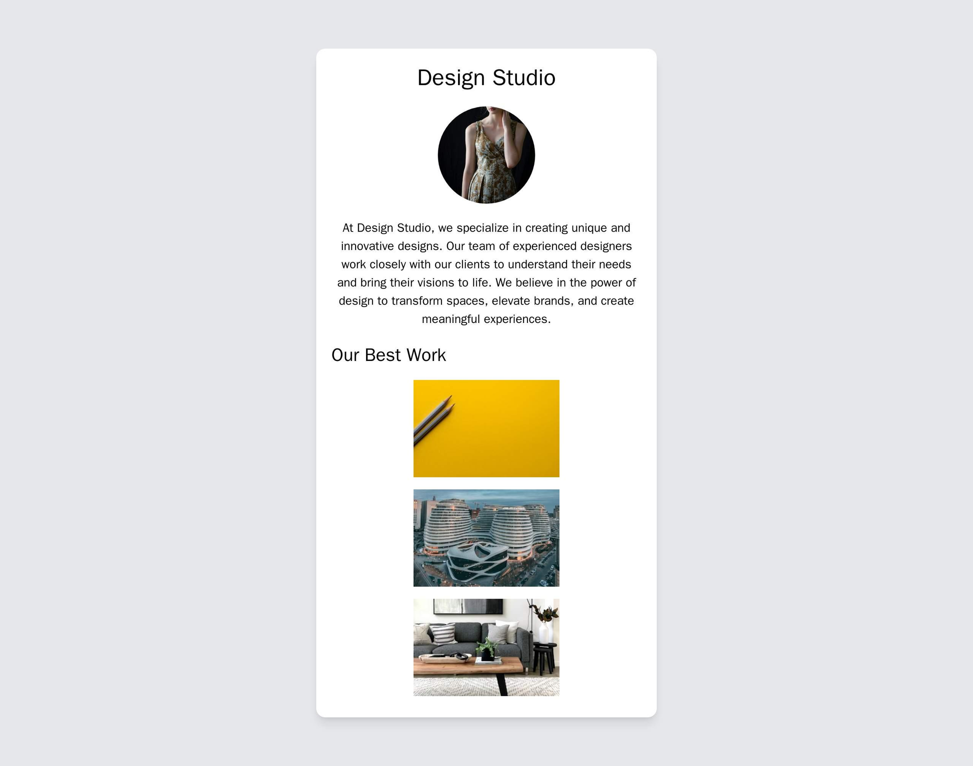 Design Studio: A multi-colored, full-screen background with a large, centered portrait of the studio founder, and overla Web Template 2324