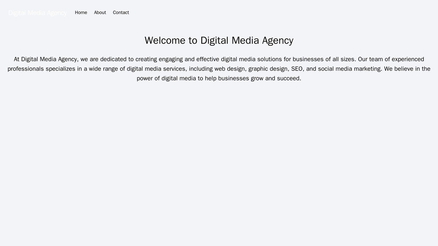 Digital Media Agency: A modern and vibrant design with a horizontal menu located at the top and a center-aligned logo. T Web Template 4051