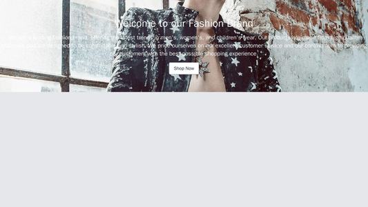 E-commerce Site for a Fashion Brand: A full-width image header with overlaid text and call-to-action button. A left side Web Template 3386