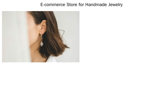 E-commerce Store for Handmade Jewelry: A multi-column layout with a hero image of beautiful jewelry pieces, a slider sho Web Template 2207