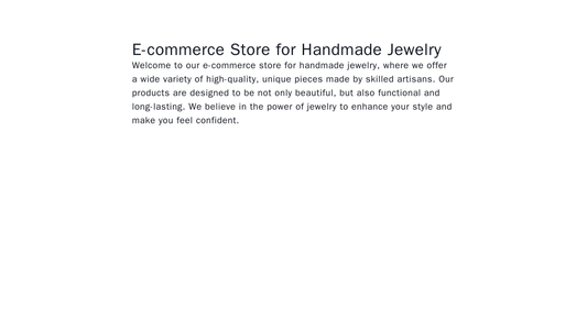 E-commerce Store for Handmade Jewelry: A diagonal layout with large, high-quality product images occupying the majority  Web Template 4680