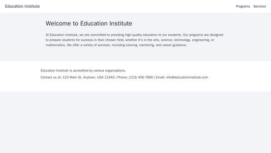 Education Institute: An informative and friendly layout with a header image showcasing a group of students engaged in le Web Template 3628