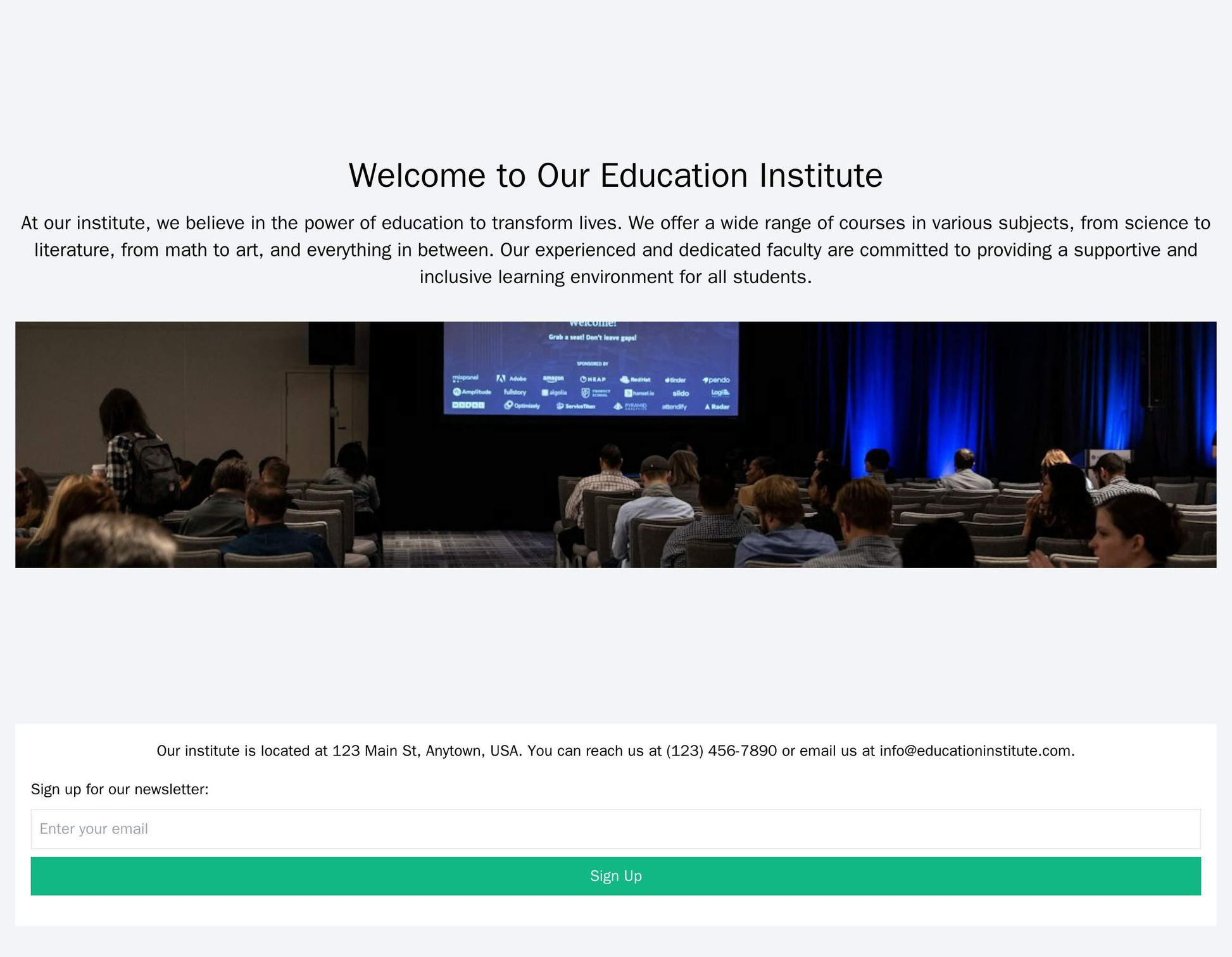 Education Institute: A modern layout with a header image featuring students in a classroom setting, a main menu, and a p Web Template 4081