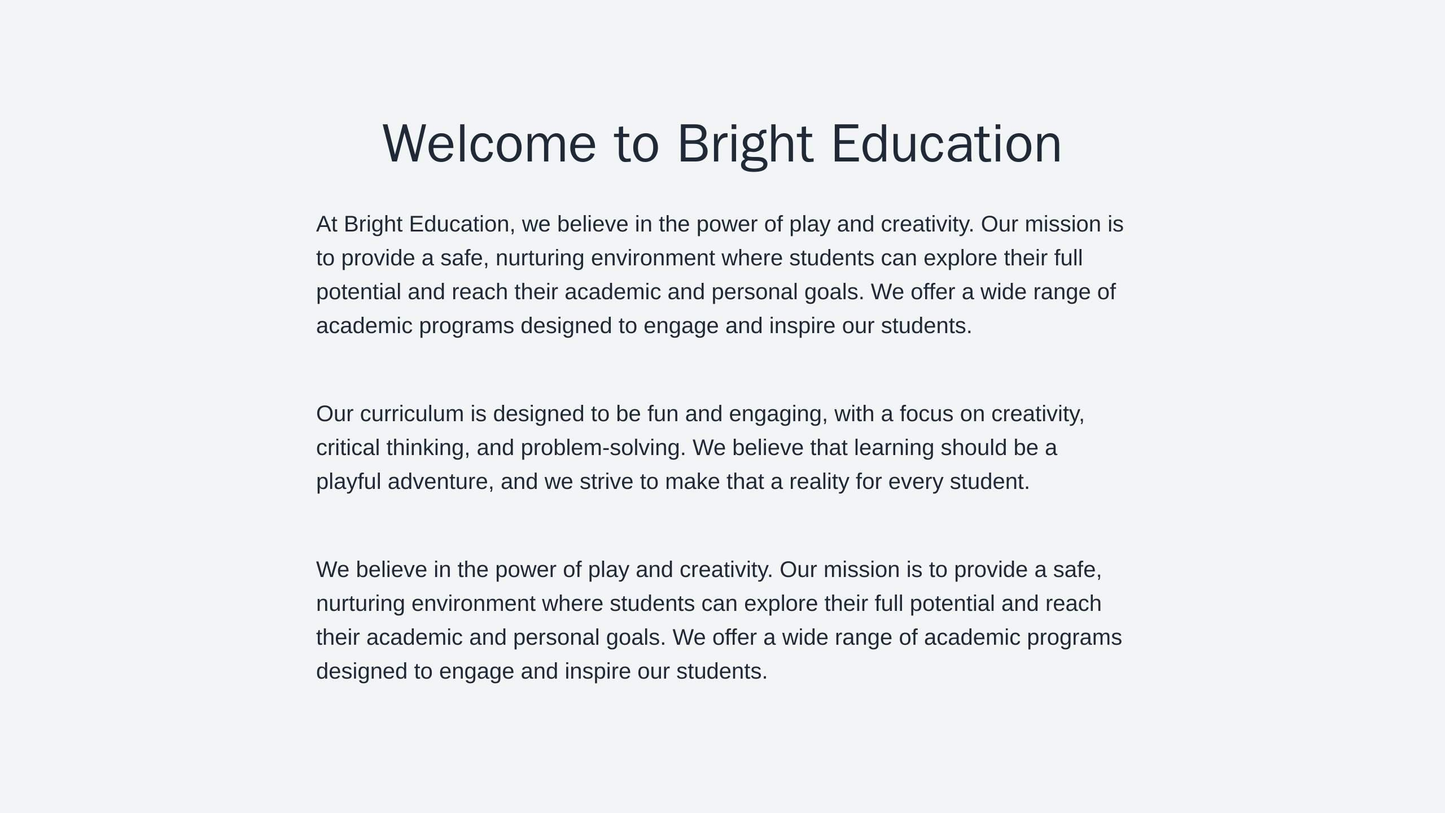 Education Institution: Bright, playful, and engaging design featuring cartoon characters and illustrations. A prominent  Web Template 3521