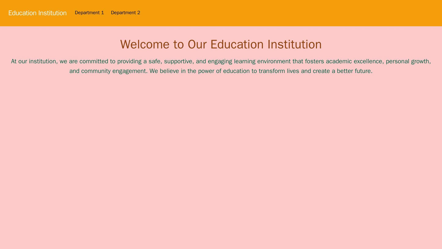 Education Institution: A professional design with a diagonal image of a classroom or a book, a centered logo, and a menu Web Template 3590