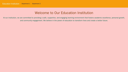 Education Institution: A professional design with a diagonal image of a classroom or a book, a centered logo, and a menu Web Template 3590