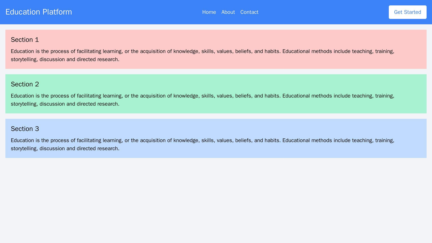 Education Platform: A simple yet sophisticated design with a header containing a logo, a navigation menu, and a call-to- Web Template 2266