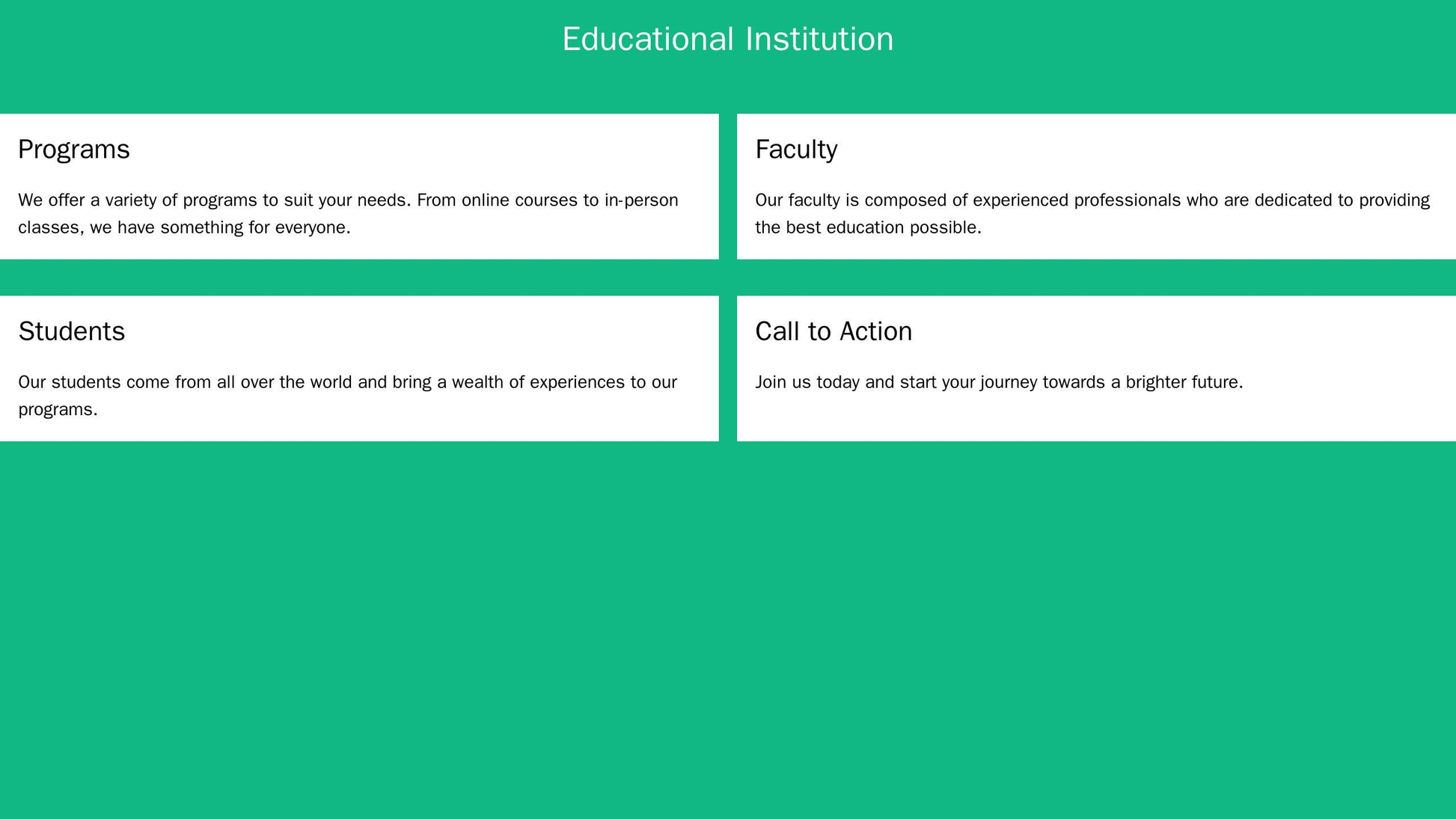 Educational Institution: A simple and organized design with a header containing the institutions name and a dropdown men Web Template 4845