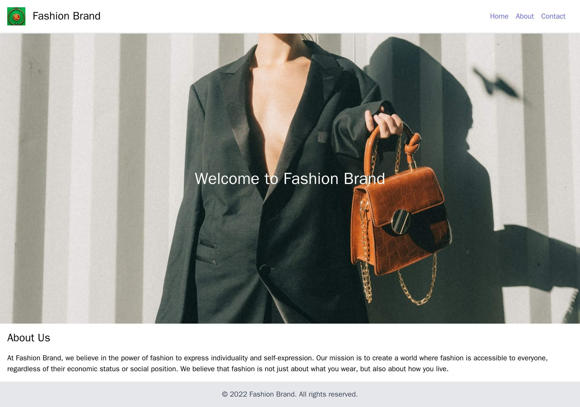 Fashion Brand: A visually stunning layout with a full-width hero image showcasing the latest collection. The logo is loc Web Template 4032