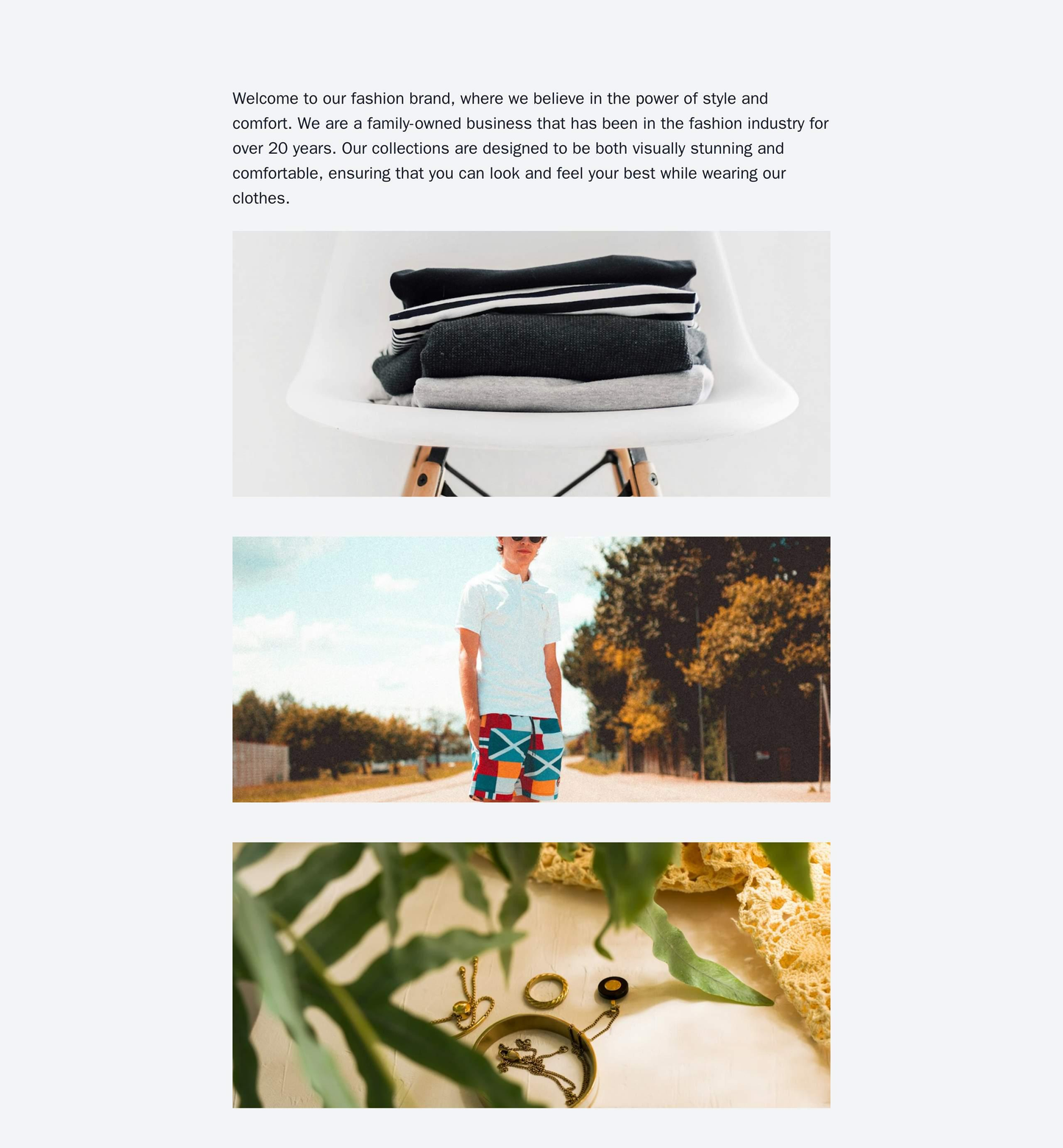 Fashion Brand: A visually striking layout with a dynamic, full-width image slideshow showcasing the latest clothing coll Web Template 4119